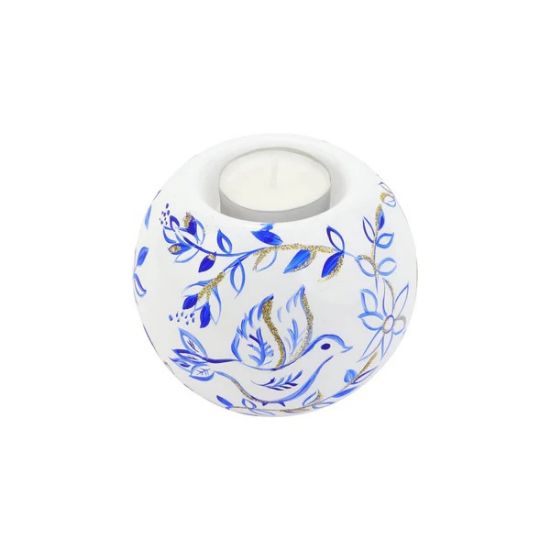 Picture of VIETRI 'Illuminare' Blue Birds Votive Candle Holder