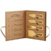 Picture of Faux Book 'Champagne Cheese Knives' 4-Piece Cheese Knife Set