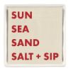 Picture of Ceramic Cocktail Napkin Holder with 'Sun, Sea, Sand, Salt & Sip' Napkins