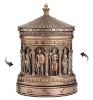 Picture of Cold Cast Bronze Greek Pantheon Zodiac Rotating Trinket Box