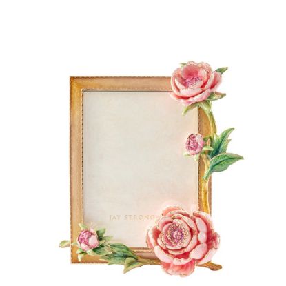 Picture of Jay Strongwater 'Cindy' 5x7" Peony Frame