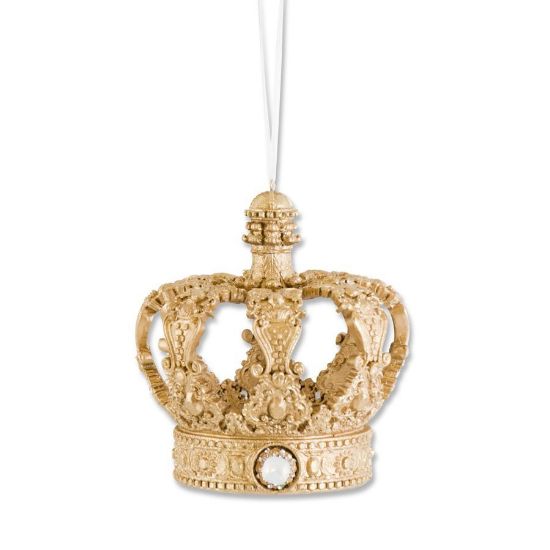 Picture of K&K Interiors Gold Jeweled Crown Ornament