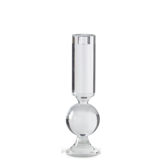 Picture of K&K Interiors 12" Crystal Single Ball Taper Candle Holder