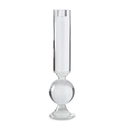 Picture of K&K Interiors 14" Crystal Single Ball Taper Candle Holder