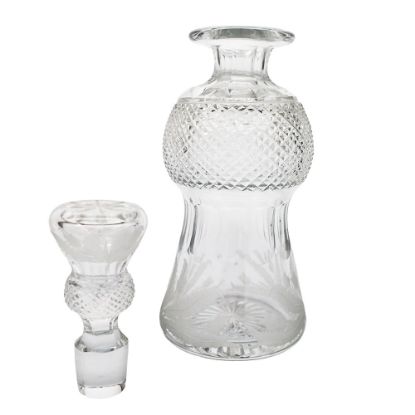 Picture of Edinburgh Crystal "Thistle" Decanter with 4 Sherry Glasses 