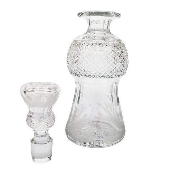 Picture of Edinburgh Crystal "Thistle" Decanter with 4 Sherry Glasses 
