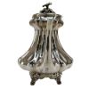 Picture of Antique 1827 English Sterling Silver Coffee Pot with Flower Finial & Shell & Flower Feet by Waterhouse & Son, Birmingham