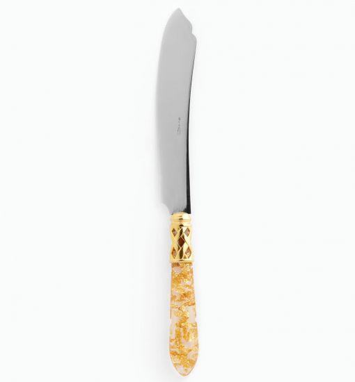 Picture of Vietri Aladdin Gold Fleck Cake Knife