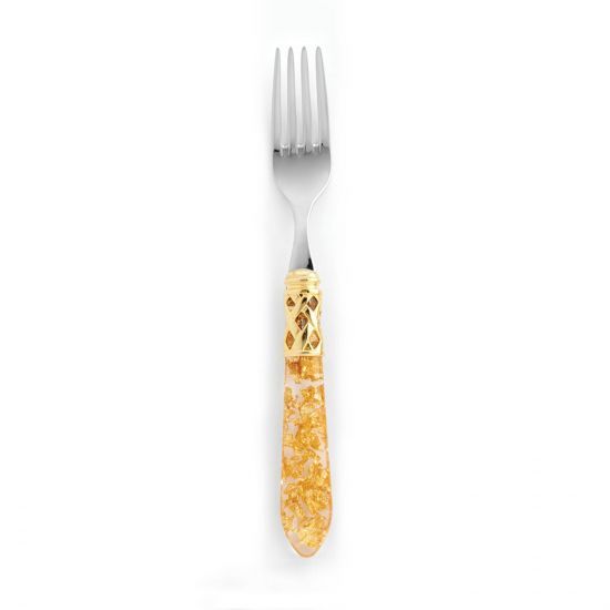 Picture of Vietri Aladdin Gold Fleck Salad Fork