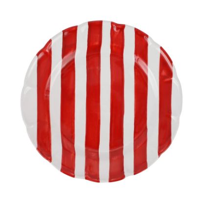 Picture of Vietri Amalfitana Red Stripe Dinner Plate