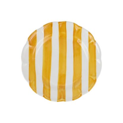 Picture of Vietri Amalfitana Yellow Stripe Salad Plate