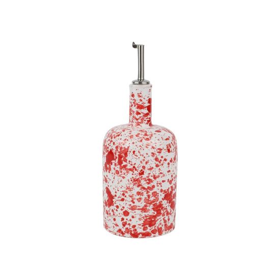 Picture of Vietri Amalfitana Red Splatter Olive Oil Bottle