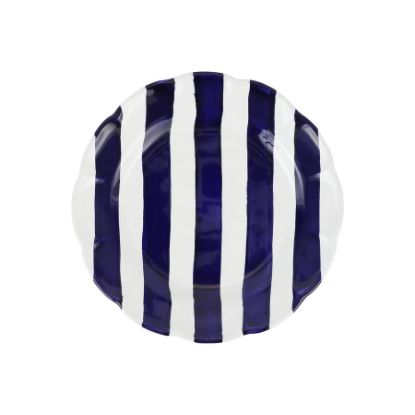 Picture of Vietri Amalfitana Cobalt Stripe Salad Plate
