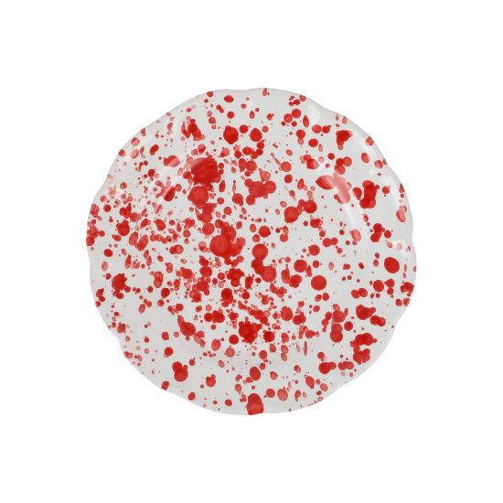 Picture of Vietri Amalfitana Red Splatter Salad Plate