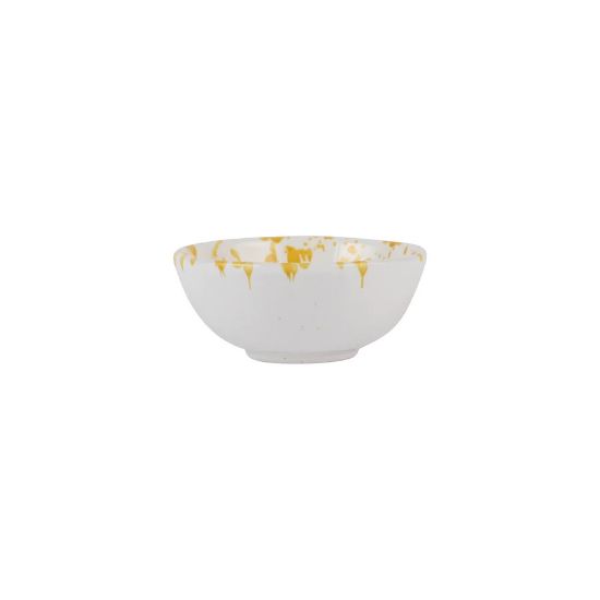 Picture of Vietri Amalfitana Yellow Splatter Dipping Bowl