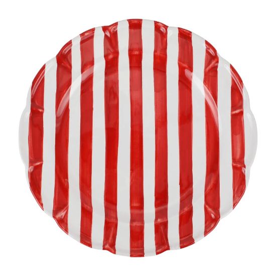 Picture of Vietri Amalfitana Red Stripe Round Platter