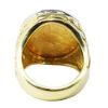 Picture of 18k Yellow Gold Coin and Diamond Men's Ring