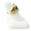 Picture of 18k Yellow Gold Coin and Diamond Men's Ring