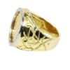 Picture of 18k Yellow Gold Coin and Diamond Men's Ring