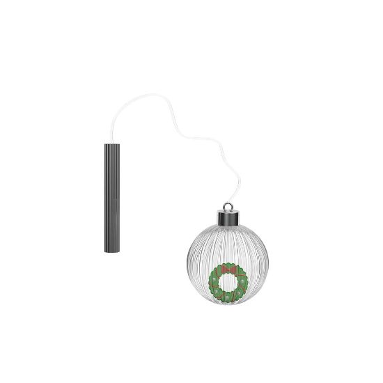 Picture of Ichendorf Milano 'Christmas Tales' Light Up Wreath Christmas Ornament