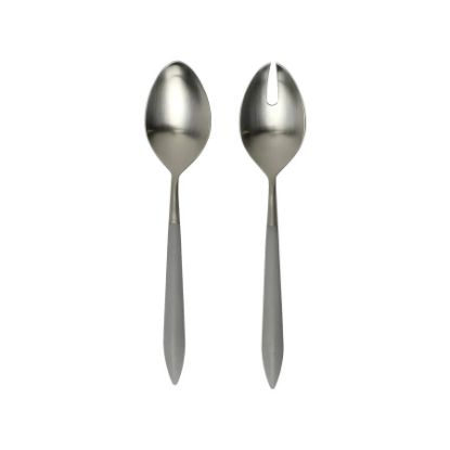 Picture of Vietri Ares Argento Light Gray 2-Piece Salad Server Set