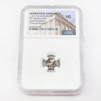 Picture of Owls of Arabia, c.3rd-2nd Centuries BC, ARABIA FELIX, Sabaeans(?), AR  'Quarter-Unit,' NGC VG