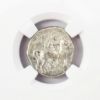 Picture of Boy and Dolphin, c.281-240 BC, Calabria, Taras AR Didrachm, NGC AU 4/4