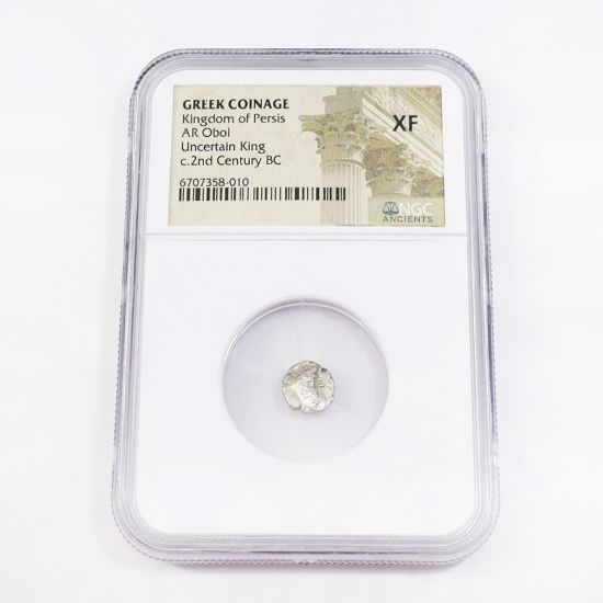 Picture of Greek Coinage -  Kingdom of Persis, AR Obol, Uncertain king, c.2nd century BC XF