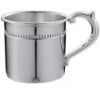 Picture of Beaded 'Pearls' Designed Baby Cup, Sterling Silver