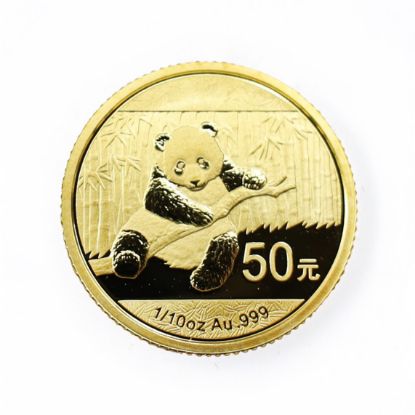 Picture of China 1/10th ozt Gold Panda Coin