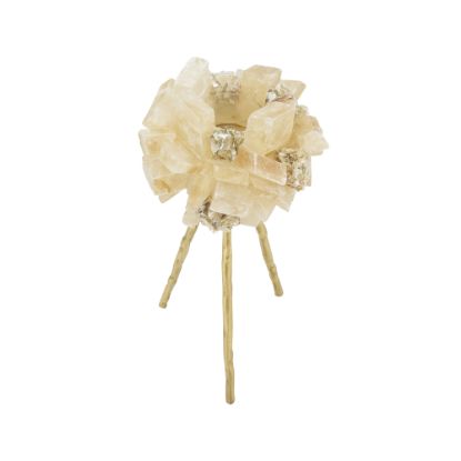 Picture of Calcite & Mica Gemstone Tripod Sculpture