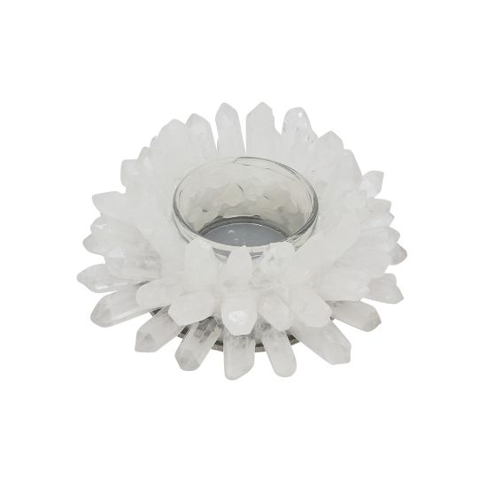 Picture of Rock Quartz Crystal Votive Candleholder