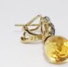 Picture of 14k Yellow Gold Diamond & Citrine Dangle Earrings 