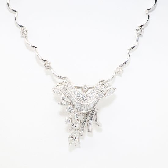 Picture of 14k White Gold Diamond Necklace 
