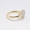 Picture of 14k Yellow Gold Heart Design Diamond Ring 