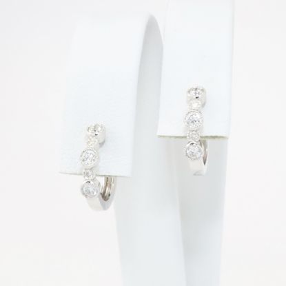 Picture of 14k White Gold Diamond Earrings 