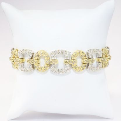 Picture of 18k Two Tone Gold Diamond Bracelet 