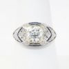 Picture of Antique Platinum Diamond & Sapphire Ring 