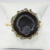 Picture of 18k Yellow Gold Geode & Diamond Bangle Bracelet 