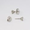 Picture of 14k White Gold Diamond Solitaire Studs 