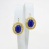 Picture of 18k Yellow Gold Lapis Lazuli Earrings 