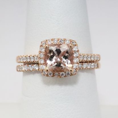 Picture of 10k Rose Gold Diamond Bridal Set 