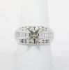 Picture of 14k White Gold Diamond Semi-Mount Ring 