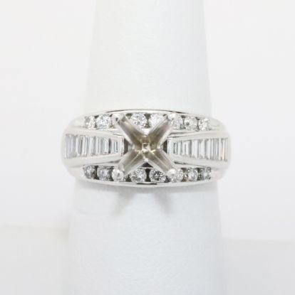 Picture of 14k White Gold Diamond Semi-Mount Ring 