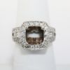 Picture of 14k White Gold Bridal Semi-Mount Ring 