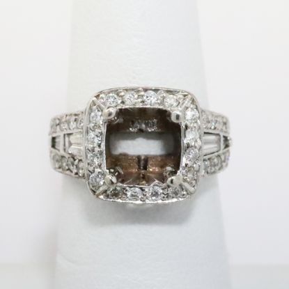 Picture of 14k White Gold Bridal Semi-Mount Ring 