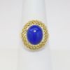 Picture of 18k Yellow Gold Lapis Lazuli Ring 
