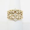 Picture of 14k Yellow Gold Diamond Crown Style Ring 