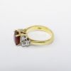 Picture of 18k Yellow Gold Oval Ruby & Diamond Ring 