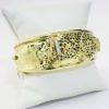 Picture of 14k Yellow Gold Cheetah Diamond Bangle Bracelet 